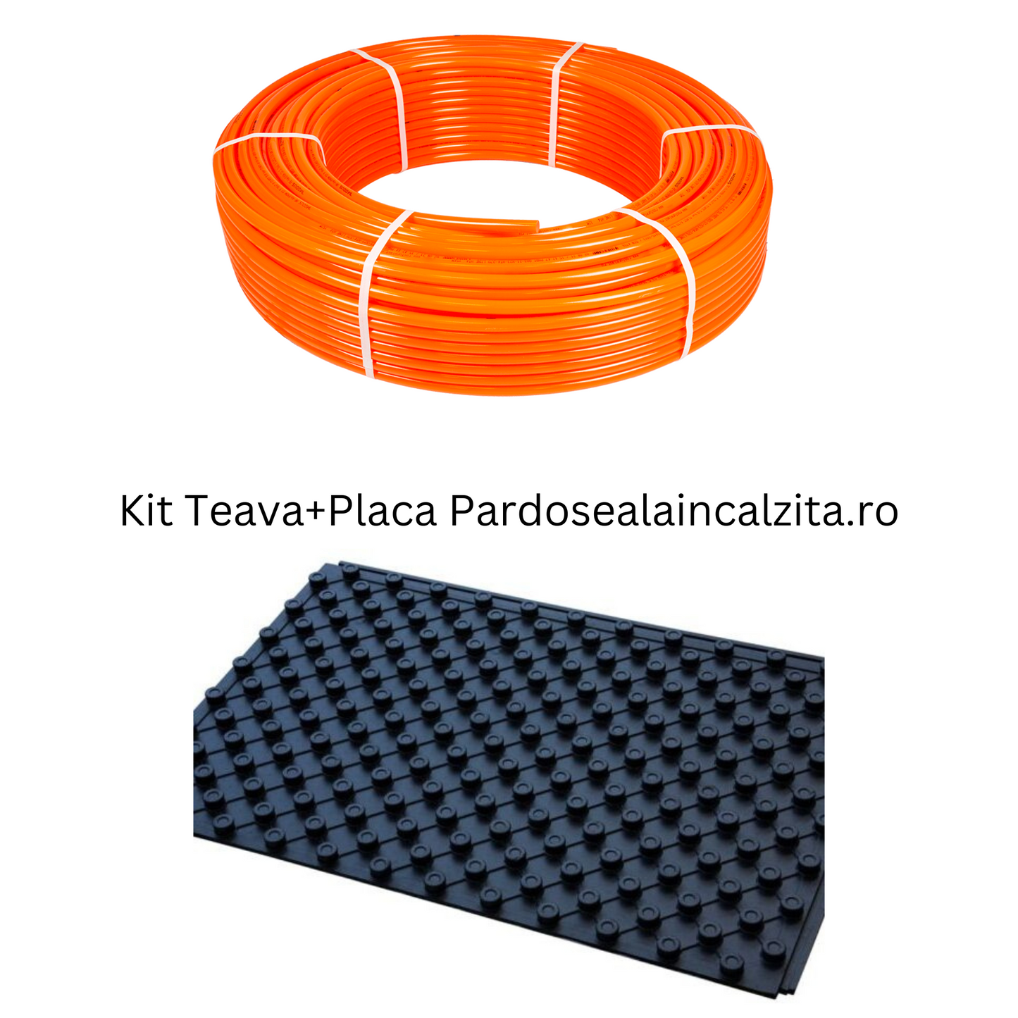 Pachet PE-XA Teava + Placa cu Nuturi 50m2 - Incalzire in Pardoseala