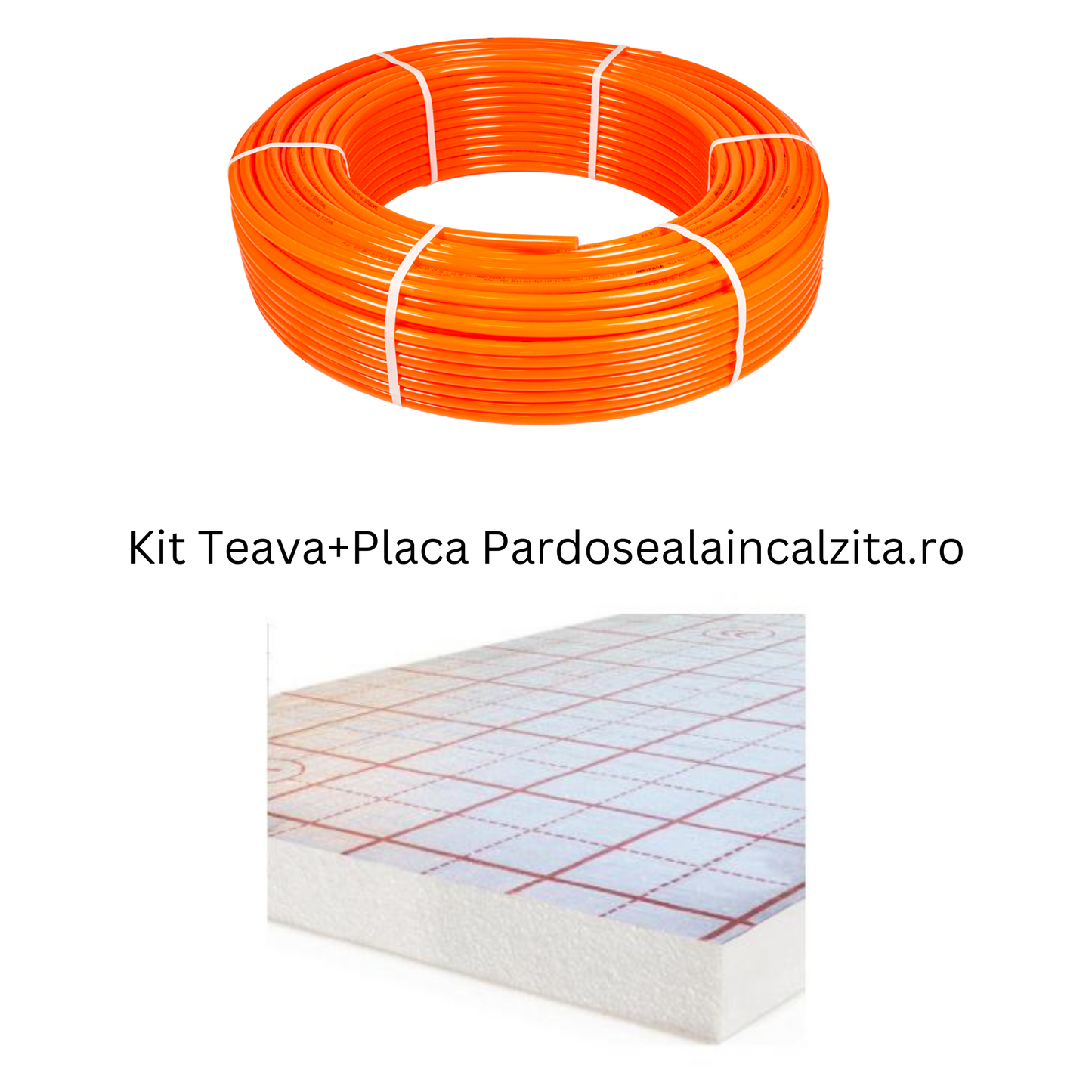 "Kit Teava + Placa Tacker 50m2 - Incalzire in Pardoseala